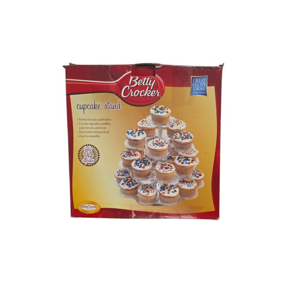 Betty Crocker Cupcake Tier Tree Stand -Holds 24 Cupcakes